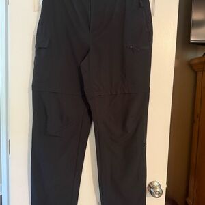 Women's Black Cargo Travel Pants